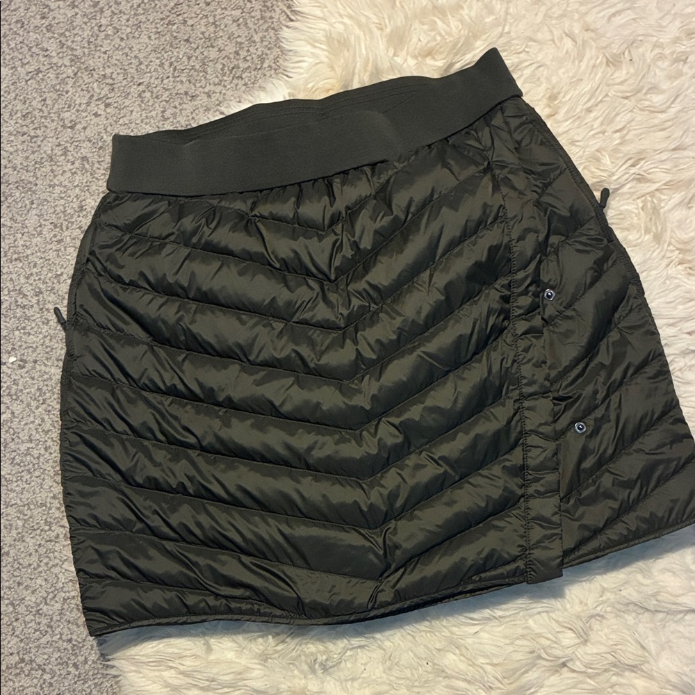 Black Quilted Mini Skirt